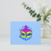 Chanukah Dreidel Postkarte (Stehend Vorderseite)