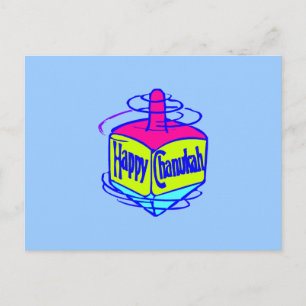 Chanukah Dreidel Postkarte