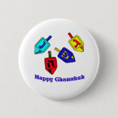 Chanukah Dreidels Button (Vorderseite)