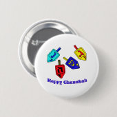 Chanukah Dreidels Button (Vorne & Hinten)