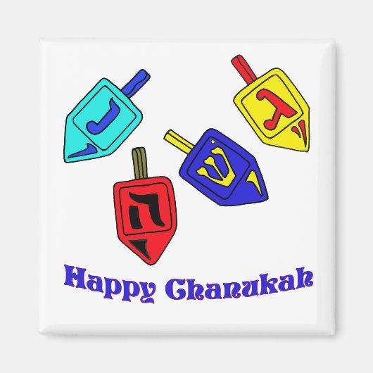 Chanukah Dreidels Magnet (Vorne)