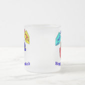 Chanukah Dreidels Mattglastasse (Mittel)