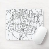 Chanukah Engel Mousepad (Mit Mouse)