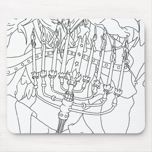 Chanukah Engel Mousepad (Vorne)