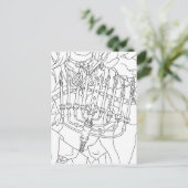 Chanukah Engel Postkarte (Stehend Vorderseite)