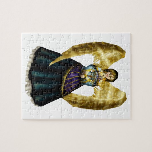 Chanukah Engel Puzzle (Horizontal)