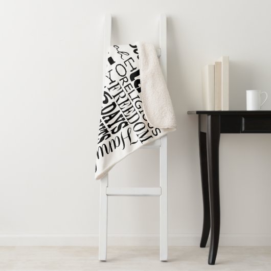 Chanukah Fun Words Sherpa Blanket/Mittel Sherpadecke (Beispiel)