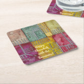 Chanukah Funky Menorahs Rechteckiger Pappuntersetzer (angewinkelt)