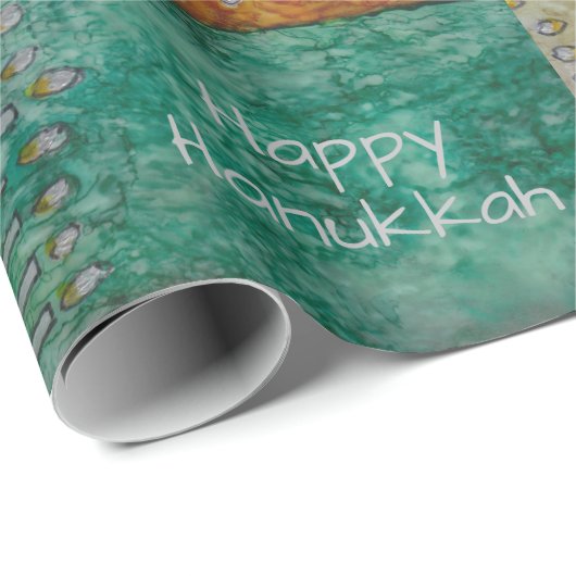 Chanukah Funtime Menorahs Geschenkpapier (Rolleneckpunkt)