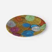 Chanukah Gelt Pappteller (Schrägansicht)