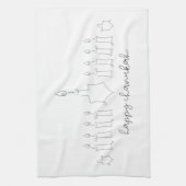 Chanukah Geschirrtuch (Vertikal)