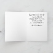 Chanukah Golden Montage Feiertagskarte (Innenseite)