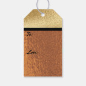 Chanukah Golden Montage Geschenkanhänger (Rückseite)