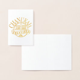 Chanukah Greetings Folienkarte