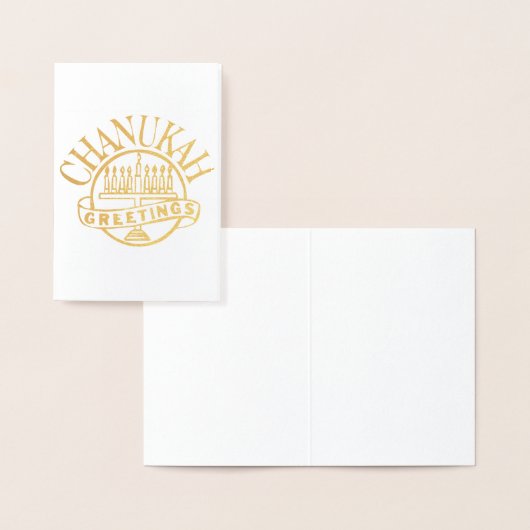 Chanukah Greetings Folienkarte (Anzeige)