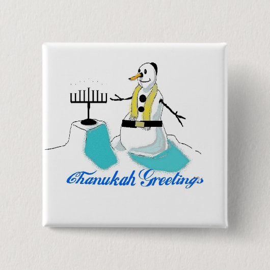 Chanukah Grüße Button (Vorderseite)