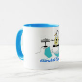 Chanukah Grüße Tasse (Vorderseite Links)