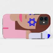 Chanukah Haar gedreht Emoji Case-Mate iPhone Hülle (Rückseite (Horizontal))