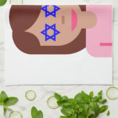 Chanukah Haar gedreht Emoji Handtuch (Gefaltet)
