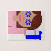 Chanukah Haar gedreht Emoji Puzzle (Horizontal)