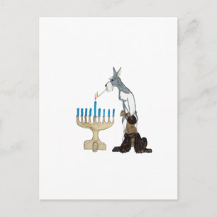 chanukah ( Hanukkah ) card Feiertagspostkarte