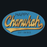 Chanukah/Hanukkah Retro Stickers OVAL<br><div class="desc">Chanukah/Hanukkah Retro Stickers OVAL. "Retro Happy Chanukah EST 139 BCE" Ich buchstabiere es, Chanukah ist einer meiner Lieblingsferien. Viel Spaß mit diesen Aufklebern wie Tortenpfropfen, Geschenketiketten, Taschenschließungen oder was auch immer Ihre Feierlichkeiten sind! Personalisieren Sie das durch Löschen, "Happy" und "Est 139 BCE" und Ersetzen mit Ihren eigenen Worten. Wählen...</div>