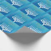 Chanukah Hanukkah Wrapping Paper Geschenkwrap Geschenkpapier (Ecke)