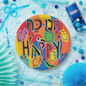 Chanukah Happy Bright Pappteller (Party)