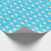 Chanukah Jelly Doughnut Jewish Stars Schneeflocken Geschenkpapier (Ecke)