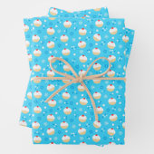 Chanukah Jelly Doughnut Jewish Stars Schneeflocken Geschenkpapier Set (Beispiel)