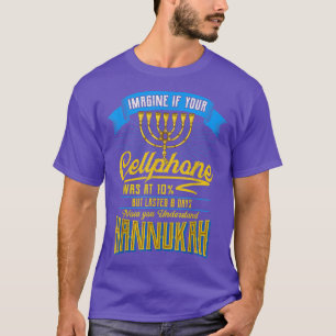 Chanukah Jewish Menorah Zitat Funny Sarcasu Hanu T-Shirt