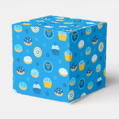 Chanukah Jewish Star Cupcakes Blue Jelly Doughnut Geschenkschachtel (Rückseite)