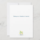 Chanukah Lights Feiertagskarte (Rückseite)