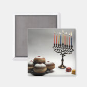 Chanukah Magnet (Vorderseite/Rückseite)