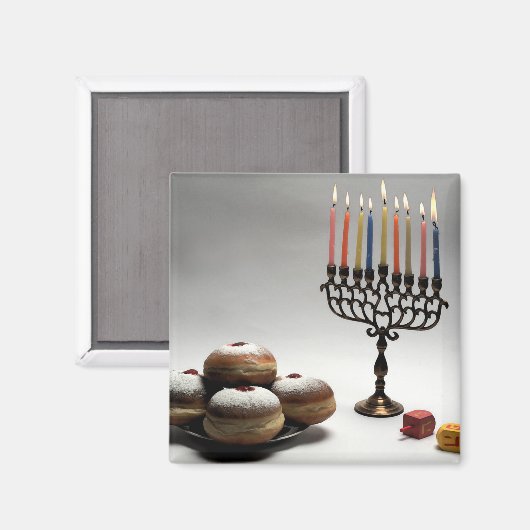 Chanukah Magnet (Vorderseite/Rückseite)