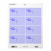 Chanukah Mailing Labels - Festival der Lichter - U (Vorne)