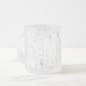 Chanukah Mattglastasse (Vorderseite Links)