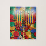 Chanukah Menorah, Dreidel, Süßigkeit Puzzle<br><div class="desc">Das perfekte Puzzlespiel für jene rastlosen Kinder während des Feiertags.</div>