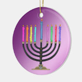 Chanukah Menorah Keramikornament (Links)