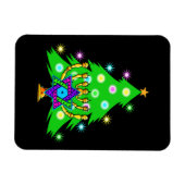 Chanukah Menorah Weihnachtsbaum Magnet (Horizontal)