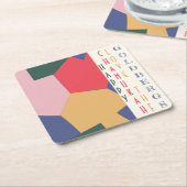 Chanukah Minamalist Dreidels Rechteckiger Pappuntersetzer (angewinkelt)