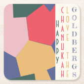 Chanukah Minamalist Dreidels Rechteckiger Pappuntersetzer (Vorderseite)