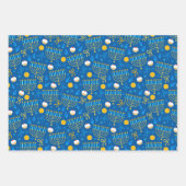 Chanukah Mixed Set of Dark Blue Patterns Geschenkpapier Set (Vorderseite 3)