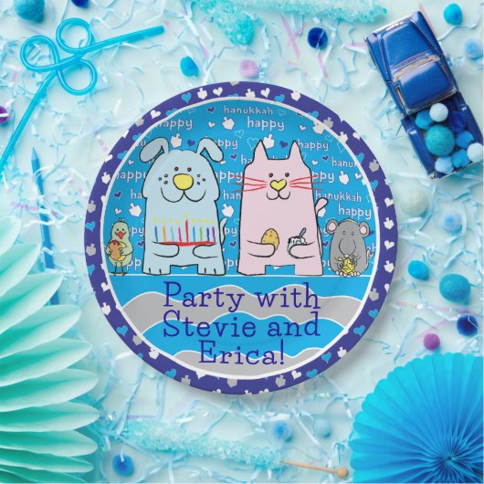 Chanukah Mouse and Friends Pappteller (Party)