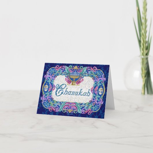 Chanukah Note Card Feiertagskarte (Vorderseite)