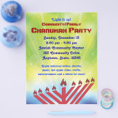 Chanukah Party Flyer (Einzeln)