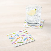 Chanukah Party Time Rechteckiger Pappuntersetzer (Vor Ort)