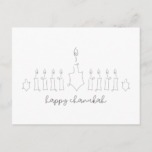 Chanukah Postkarte (Vorderseite)