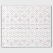 Chanukah Regenbogen Menorah Packpapier (Flach)