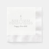 Chanukah Serviette (Vorderseite)